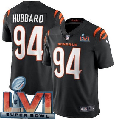 Nike Bengals Men & Women & Youth 94 Sam Hubbard Limited Black 2022 Super Bowl LVI Bound Vapor Jersey,We sell and wholesale Nike Bengals Men & Women & Youth 94 Sam Hubbard Limited Black 2022 Super Bowl LVI Bound Vapor Jersey on line form chian!